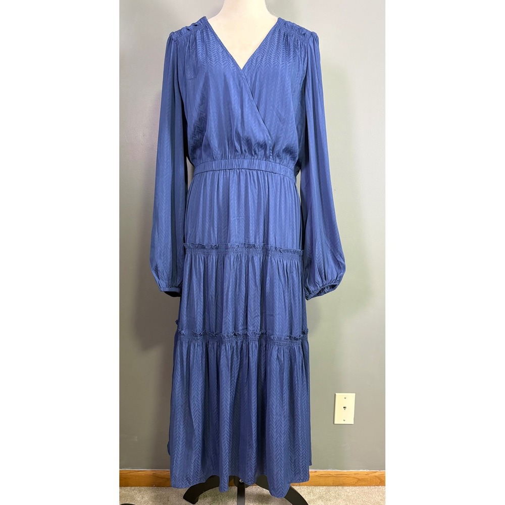 NWT Current Air Tiered Maxi Dress XL Boho Chic Coquette Ruffle Coastal Cowgirl - Picture 2 of 8